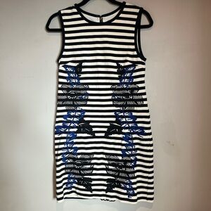 Juicy Couture Black and White Striped Dress